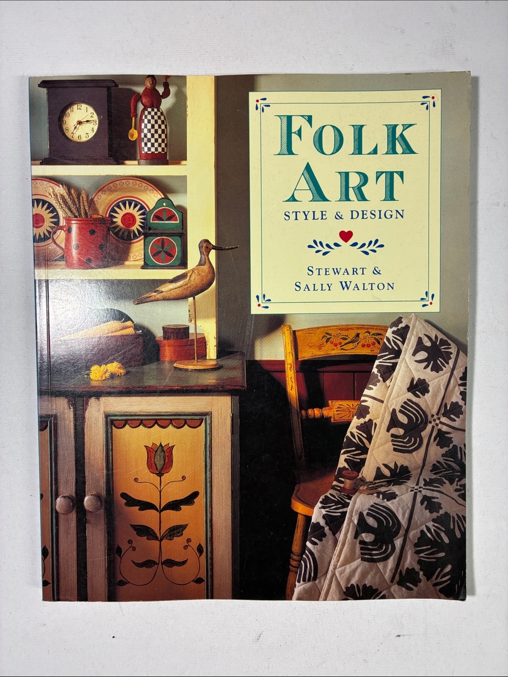 Folk Art Style & Design Book - Decorative Cover with Folk Motifs